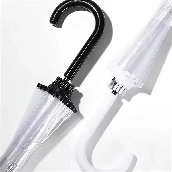 Transparent 8-bone dry long handle advertising umbrella