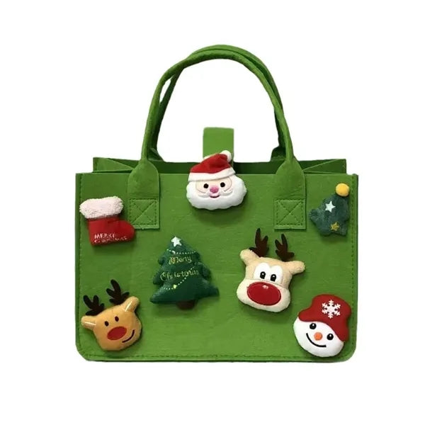 11.8 x 7.8'' Large Christmas Gift Treat Felt Tote Bags
