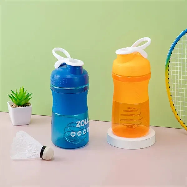 500ml Plastic Fitness Shaker bottle with Handle Sports