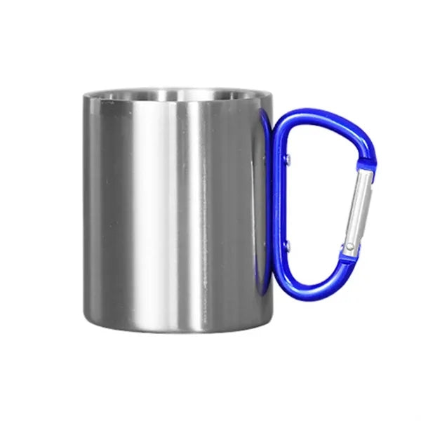 10 Oz. Stainless Steel Camping Carabiner Mug