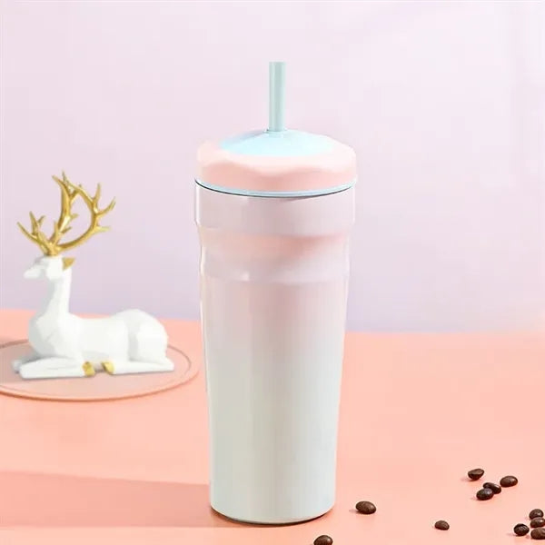 New Stainless Steel Thermal Insulation and Cold Straw Cup