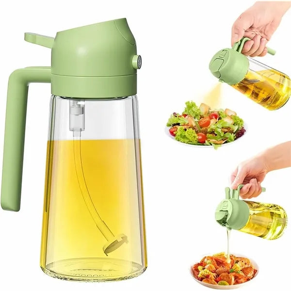 2 in 1 Oil Dispenser Bottle for Kitchen