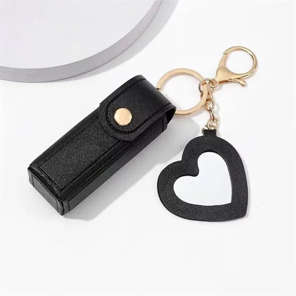 PU Lipstick Keychain Bag