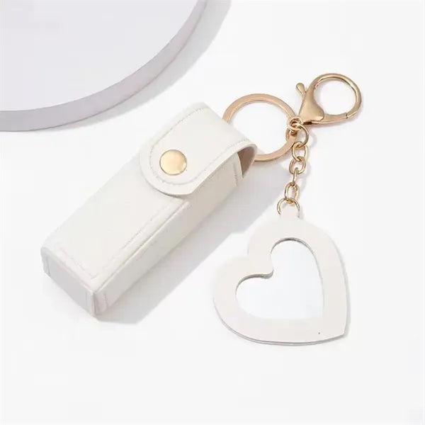 PU Lipstick Keychain Bag