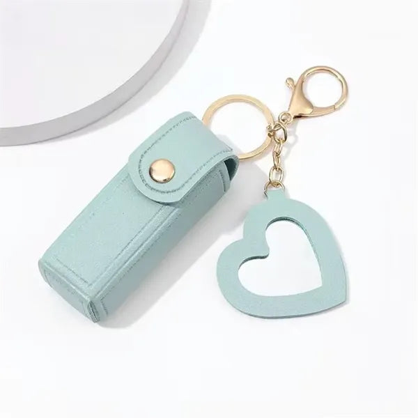 PU Lipstick Keychain Bag