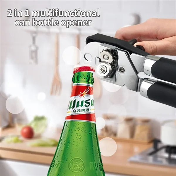 3-in-1 Manual Kitchen Tool: Tin & Can Opener