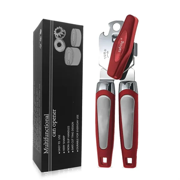 3-in-1 Manual Kitchen Tool: Tin & Can Opener