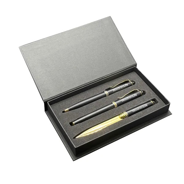 Premade Triple Achilles Pen Set with Letter Opener