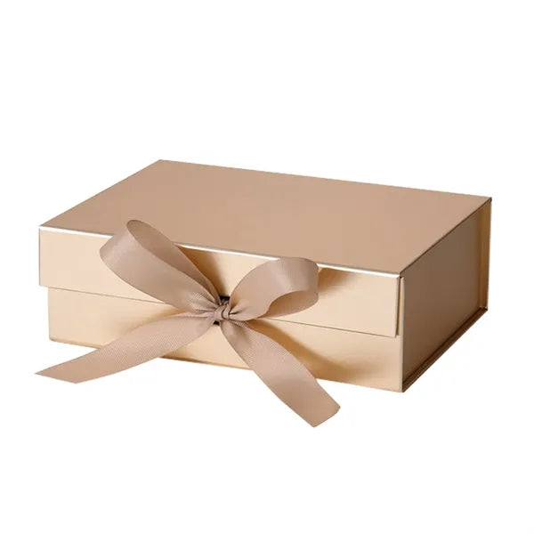 Magnetic Folding Gift Box with Ribbon