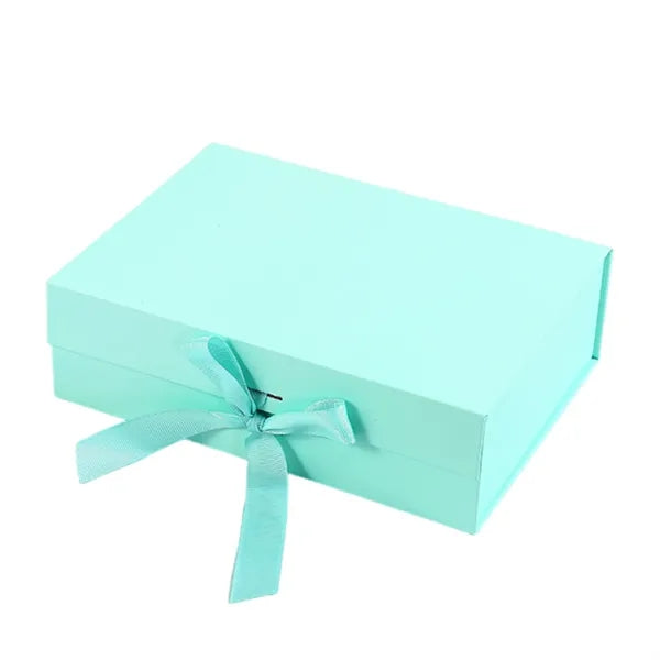 Magnetic Folding Gift Box with Ribbon