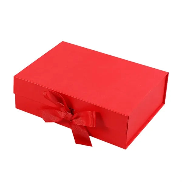 Magnetic Folding Gift Box with Ribbon