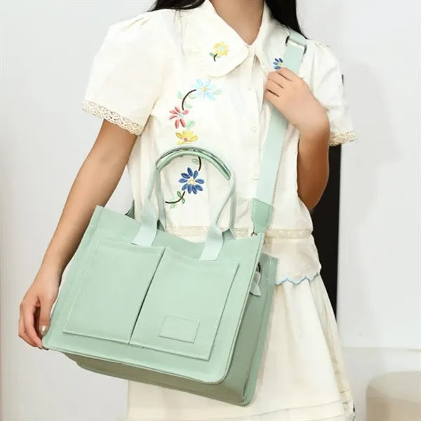 Canvas Tote Bag Crossbody Purse Handbag for Women