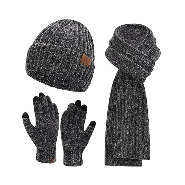 Winter Warm and Thick Hat scarf Gloves Set