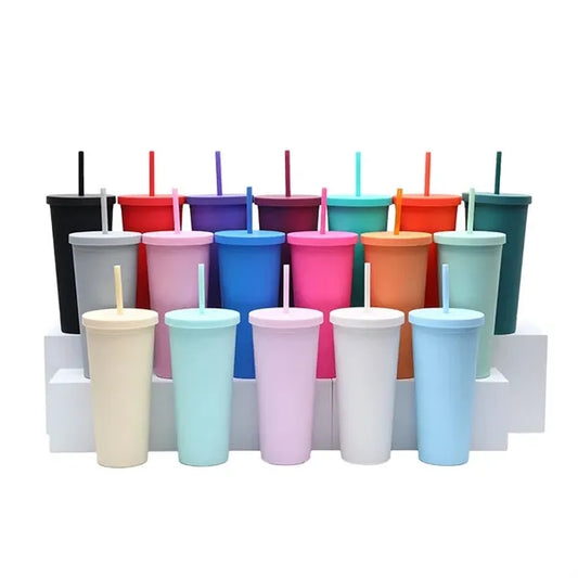 24 oz Cartoon Double-Walled Tumbler