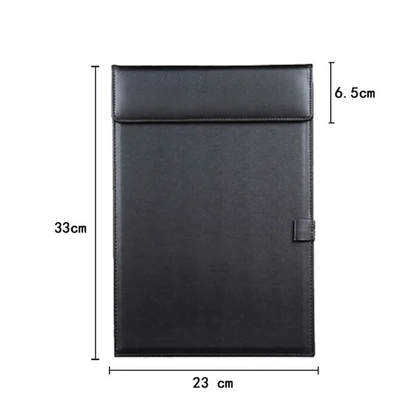 A4 PU Leather Magnetic Clipboard w/Clip and Pen Loop