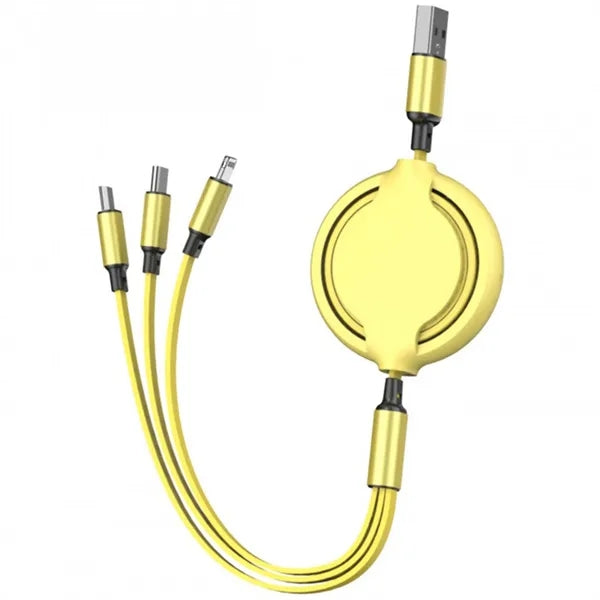 Retractable 3-in-1 SuperSpeed USB Charging Cable