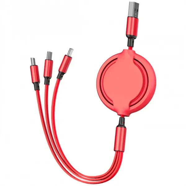 Retractable 3-in-1 SuperSpeed USB Charging Cable