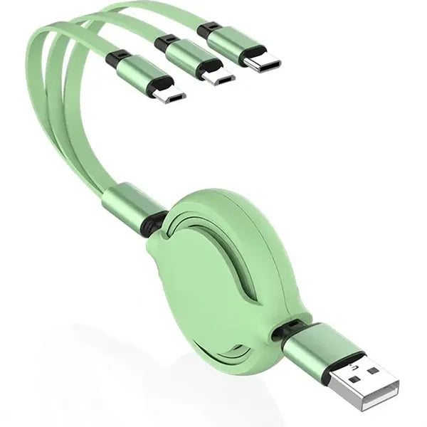 Retractable 3-in-1 SuperSpeed USB Charging Cable