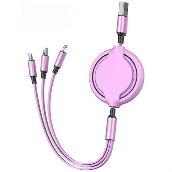 Retractable 3-in-1 SuperSpeed USB Charging Cable