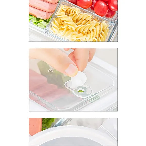 Airtight Glass Bento Boxes with Leak-Proof Locking Lids
