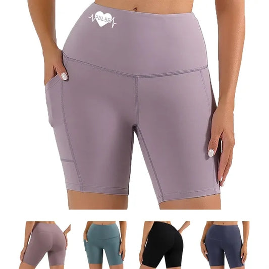 High Waisted Slim Pull-In Five-Inch Yoga Pants