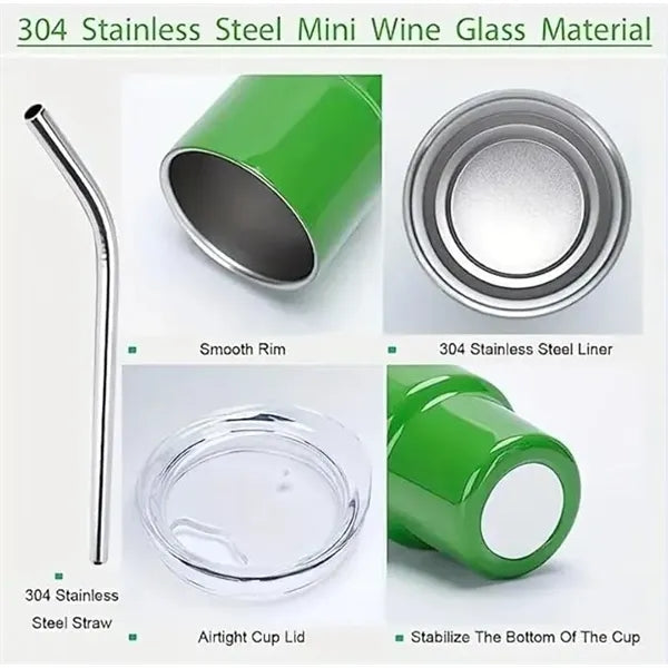 3oz/5oz/7oz Mini Tumbler Shot Glass with Straw and Lid