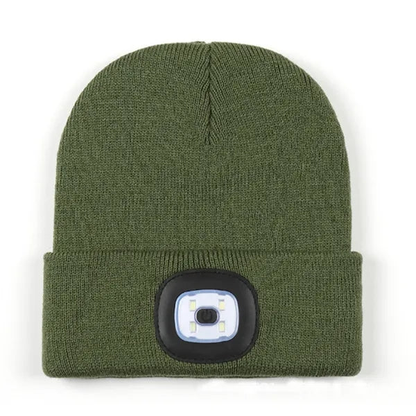 Unisex LED Light Winter Knitted Hat Cap Beanie