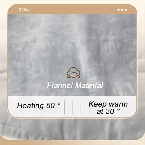 Electric Heated Throw Blanket 51x63"