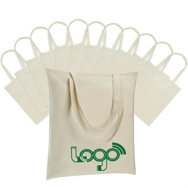 5 oz Cotton Canvas Shopping Grocery Tote Bag
