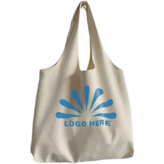 12 oz Cotton Canvas Shopping Grocery Tote Bag