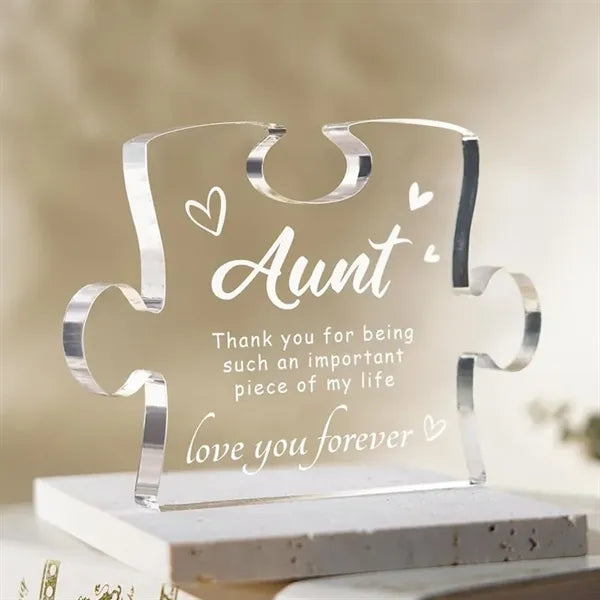 Puzzle Piece Clear Acrylic Awards