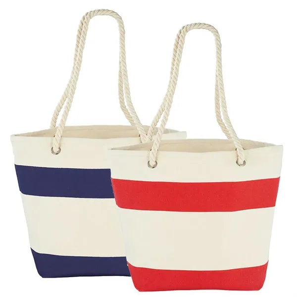 12 oz Cotton Canvas Tote Bag with Rope Handles