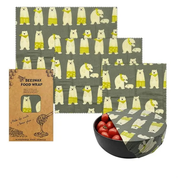 Beeswax Food Wrap 3 Pack Set