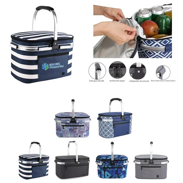 Folding Picnic Insulation Leakproof Outdoor Basket