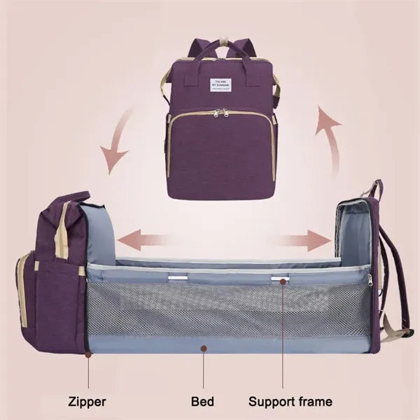 Multifunctional Baby Sleeping Backpack Diaper Bags