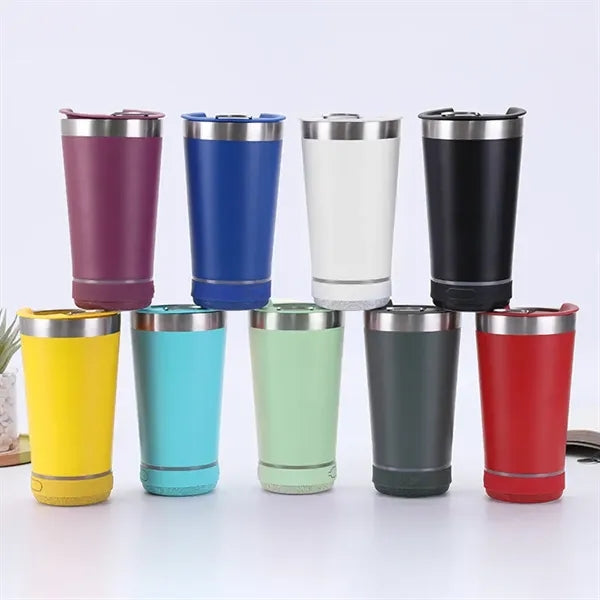 Stainless Steel Insulated Portable Wireless Speaker Tumbler