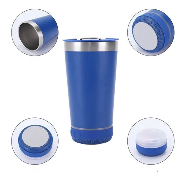 Stainless Steel Insulated Portable Wireless Speaker Tumbler