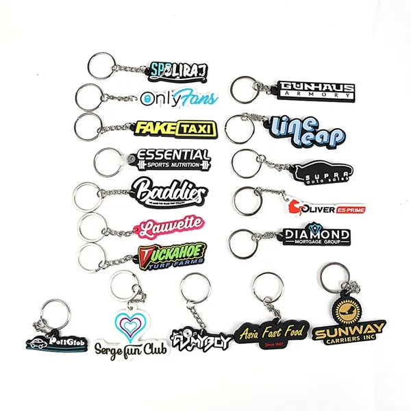 3D Creative PVC Soft Keychain Customization
