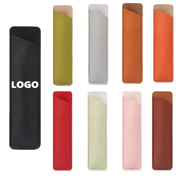 Leather Pen Sleeve Case Holder Pouch