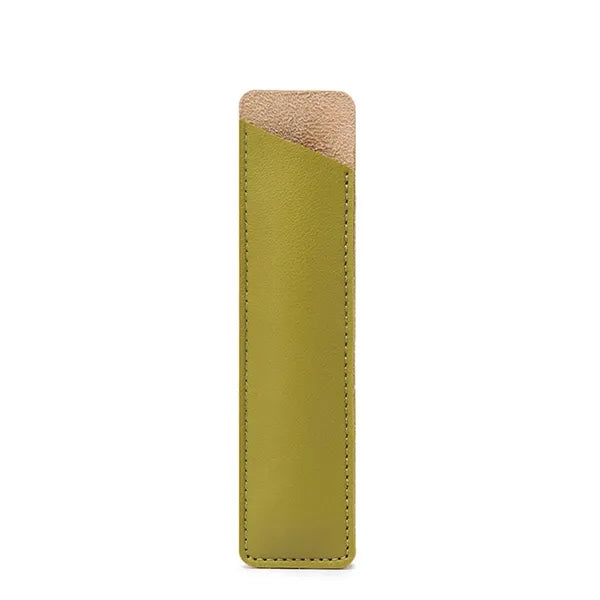 Leather Pen Sleeve Case Holder Pouch