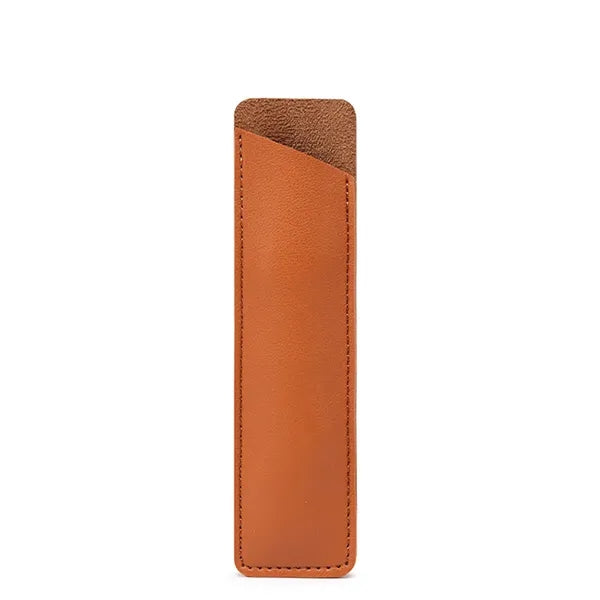 Leather Pen Sleeve Case Holder Pouch