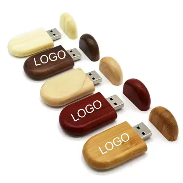 Portable 4GB Wood USB Flash Drive External Storage