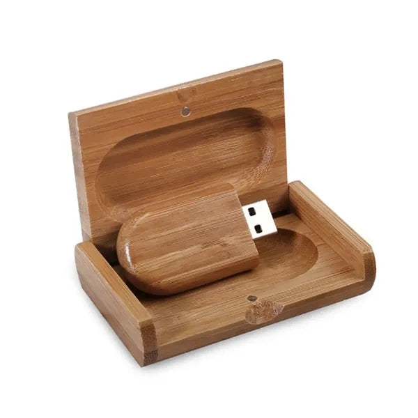 Portable 4GB Wood USB Flash Drive External Storage