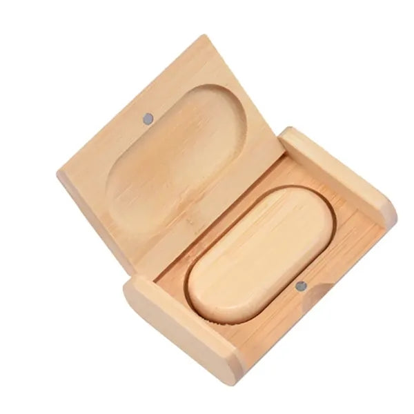 Portable 4GB Wood USB Flash Drive External Storage