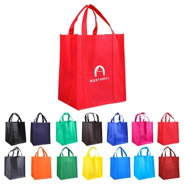 Large Non-Woven Grocery Tote Bag (13"x15"x10")
