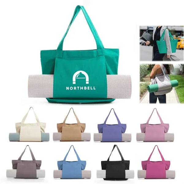 Yoga Mat Carrier Canvas Tote Bag