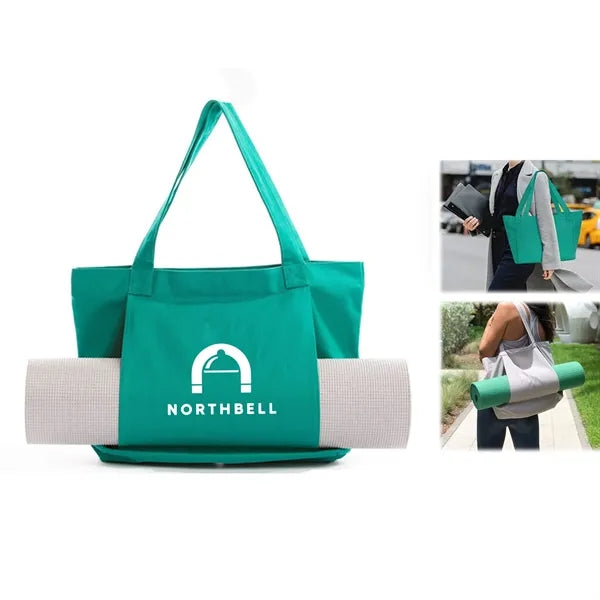Yoga Mat Carrier Canvas Tote Bag