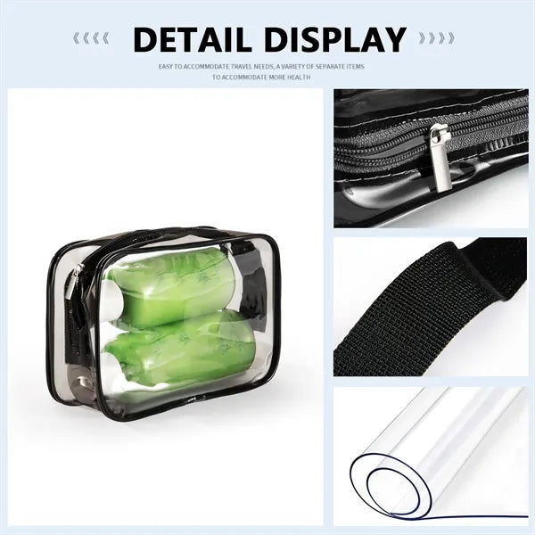 PVC Transparent Waterproof Makeup Pouch Bag