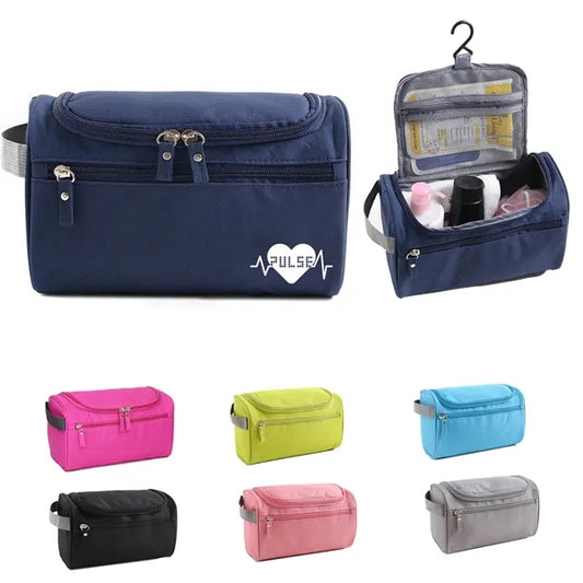 Traveling Poouch Makeup Bag with Hanging Toiletry