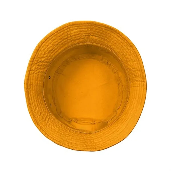 Unisex Fishing Brushed Cotton Twill Bucket Hat-Embroidered